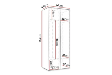 Dunvegan Highboard Black - Oppbevaring - Skap - Oppbevaringsskap