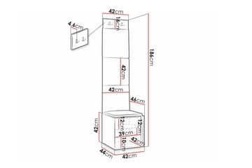 Dunvegan Highboard Black - Oppbevaring - Skap - Oppbevaringsskap