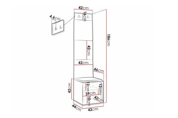 Dunvegan Highboard Black - Oppbevaring - Skap - Oppbevaringsskap