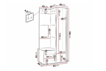 Dunvegan Highboard Black - Oppbevaring - Skap - Oppbevaringsskap