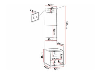 Dunvegan Highboard Black - Oppbevaring - Skap - Oppbevaringsskap