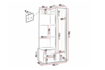 Dunvegan Highboard Black - Oppbevaring - Skap - Oppbevaringsskap