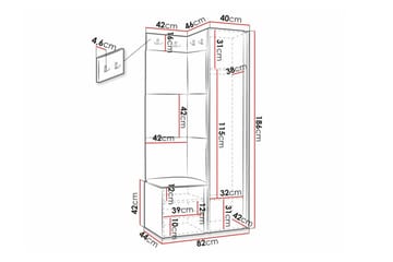 Dunvegan Highboard Black - Oppbevaring - Skap - Oppbevaringsskap