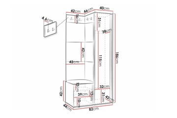 Dunvegan Highboard Black - Oppbevaring - Skap - Oppbevaringsskap