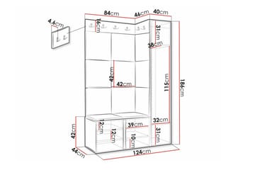 Dunvegan Highboard Black - Oppbevaring - Skap - Oppbevaringsskap