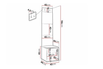 Dunvegan Highboard Black - Oppbevaring - Skap - Oppbevaringsskap