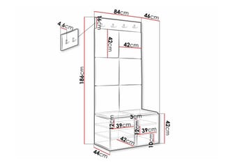 Dunvegan Highboard Black - Oppbevaring - Skap - Oppbevaringsskap