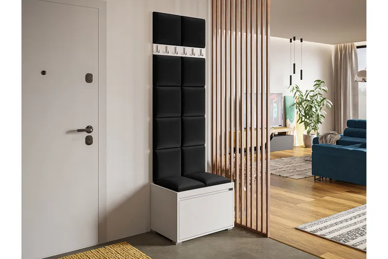 Kenmare Highboard White/Black - Oppbevaring - Skap - Oppbevaringsskap