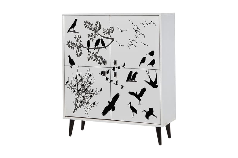 Multi Purpose Cabinet Hvit|Svart, Hvit/Svart