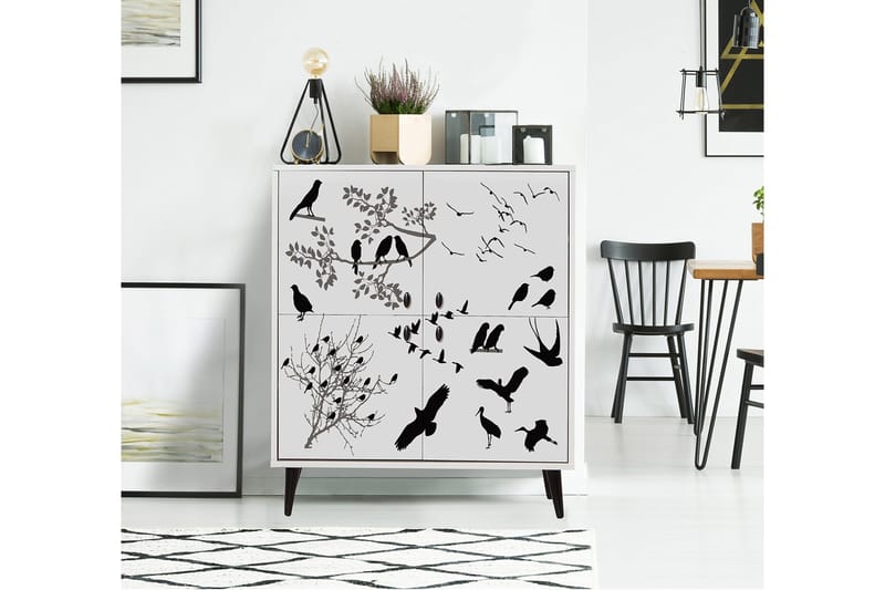 Multi Purpose Cabinet Hvit|Svart - Hvit/Svart - Oppbevaring - Skap - Oppbevaringsskap