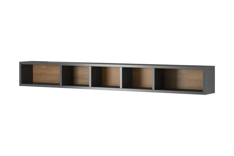 Toreno Highboard 19x169 cm, Antrasitt/Natur