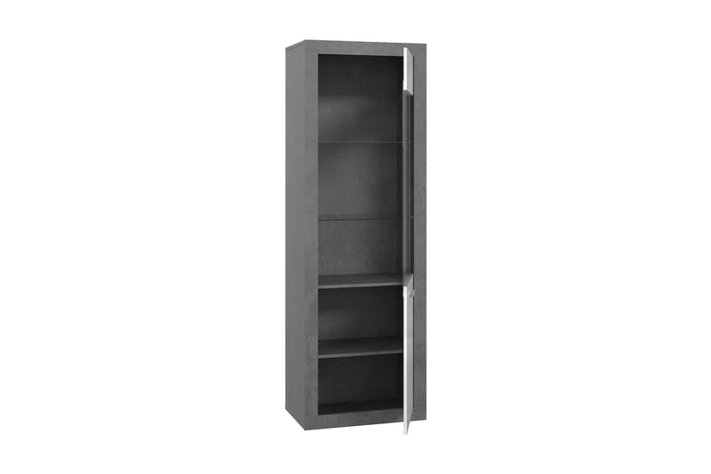 Tolovgrad Vitrineskap 41x63 cm - Grå/Hvit - Oppbevaring - Skap - Vitrineskap