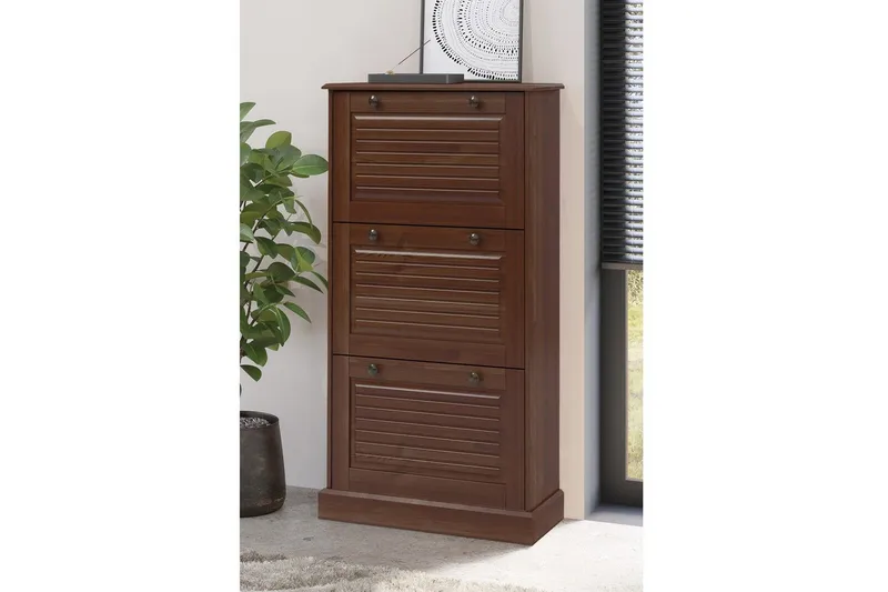 Mille Skoskap 75x130 cm - Brun - Oppbevaring - Skooppbevaring