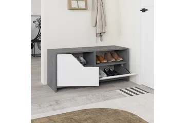 Nexus Skoskap 105 cm - Grå/Hvit - Oppbevaring - Skooppbevaring