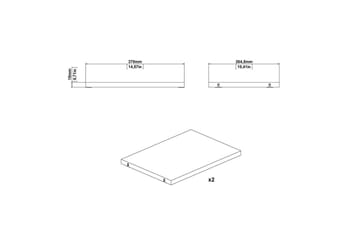 Trysil Hylleplate 37 cm - Hvit - Oppbevaring - Klesoppbevaring - Garderober & garderobesystem - Innredning garderobe