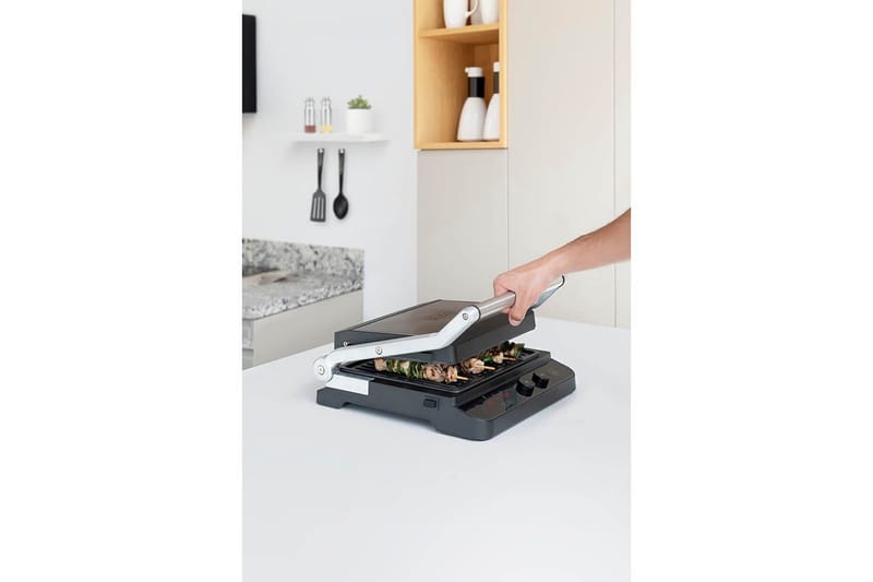 Bordgrill Black+Decker Børstet Stål Temp Kontroller 2000W - Hage - Griller - Øvrige griller - Bærbar grill & campinggrill