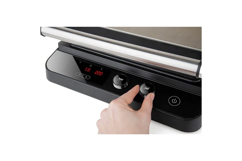 Bordgrill Black+Decker Børstet Stål Temp Kontroller 2000W - Hage - Griller - Øvrige griller - Bærbar grill & campinggrill