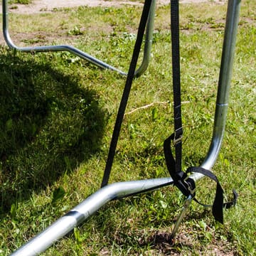 Trampoline HOME4YOU med grønt underlag 426 cm - grønn polstring, svart matte - Sport & fritid - Lek & sport - Lekeredskap & utelek