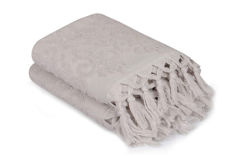 aheser Håndkle 50x90 cm 2-pk, Grålilla