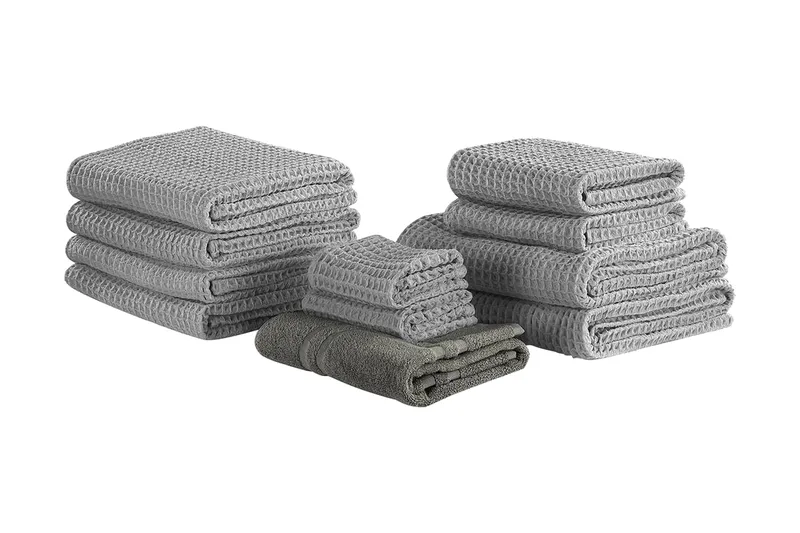 Areora Håndklesett 11-pk, Grå
