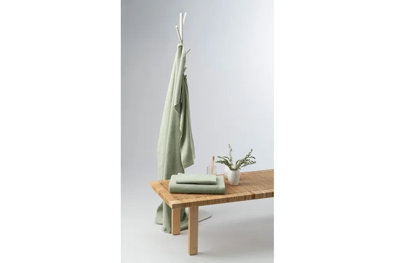 Håndkle Enzo 50 x 70 cm - Grønn - Tekstiler - Tekstiler baderom - Håndklær