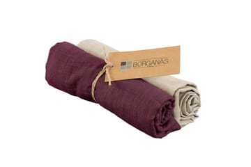Muslinwrap 2-pakning - Sand/Plomme (70 x 70 cm) - Tekstiler - Barnetekstiler