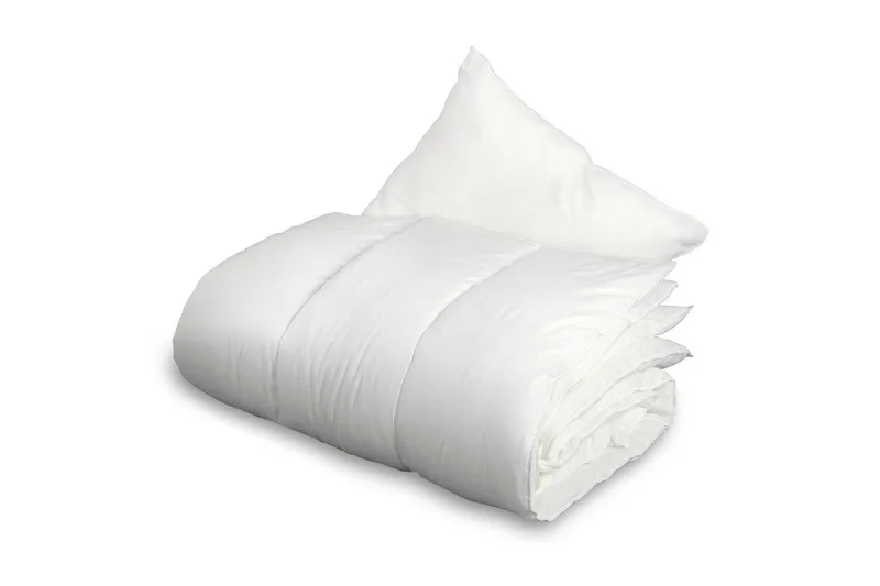 Barnedyne med pute barnevogn/vugge Basic 70x80 cm, Hvit
