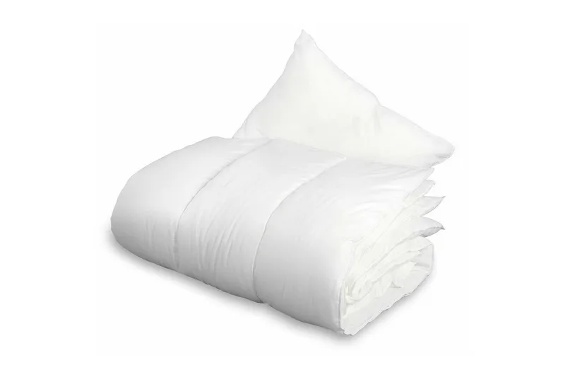 Barnedyne med pute sprinkelseng Basic 100x130 cm, Hvit