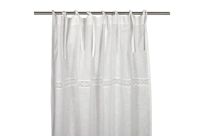 Capasin Knytegardin 2-pk 240 cm, Hvit