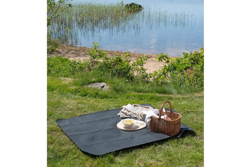 Picknic Pledd 130 x 150 cm - Svart - Tekstiler - Pute & pledd - Tepper & pledd