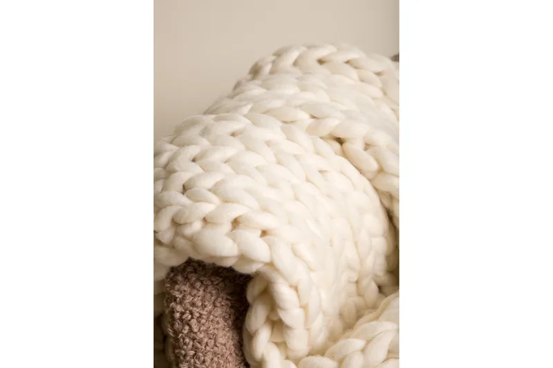 Kate pledd 130x170 cm - Beige - Tekstiler - Pute & pledd - Tepper & pledd