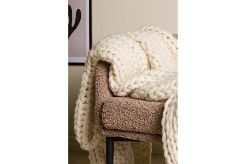 Kate pledd 130x170 cm - Beige - Tekstiler - Pute & pledd - Tepper & pledd