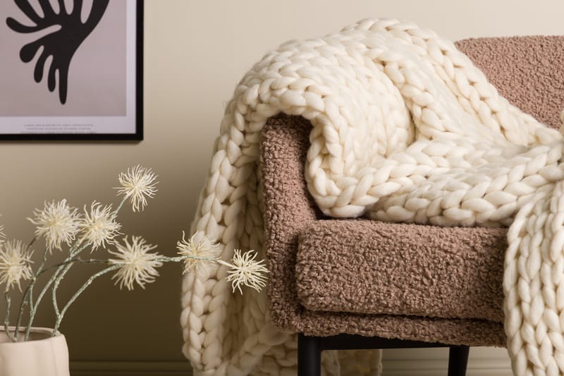 Kate pledd 130x170 cm - Beige - Tekstiler - Pute & pledd - Tepper & pledd