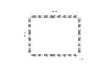 Sengeteppe Yerbent Hvit, 220x240 cm - Hvit, 220x240 cm - Tekstiler - Sengetøy - Sengeteppe - Sengeteppe enkeltseng