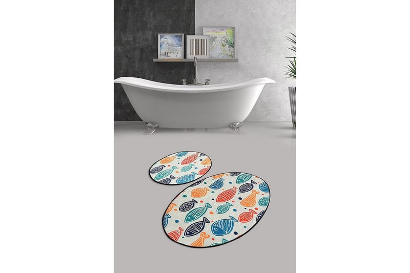Chilai Home Badematte Sett med 2 - Multi - Tekstiler - Tepper & Matter - Baderomsmatte