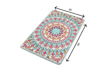 Niyanna Badematte - Flerfarget - Tekstiler - Tepper & Matter - Baderomsmatte