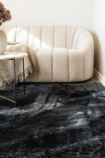 Cozy Ryematte 110x160 cm Rektangulær - Svart - Tekstiler - Tepper & Matter - Moderne tepper - Ryeteppe
