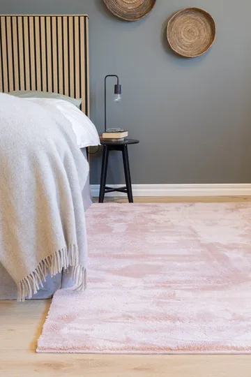 Cozy Ryeteppe 160x230 cm Rektangulær - Rosa - Tekstiler - Tepper & Matter - Moderne tepper - Ryeteppe