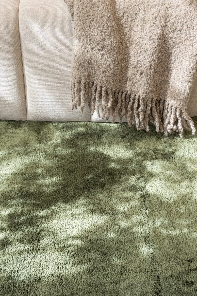 Cozy Ryeteppe 240x340 cm Rektangulær - Grønn - Tekstiler - Tepper & Matter - Moderne tepper - Ryeteppe
