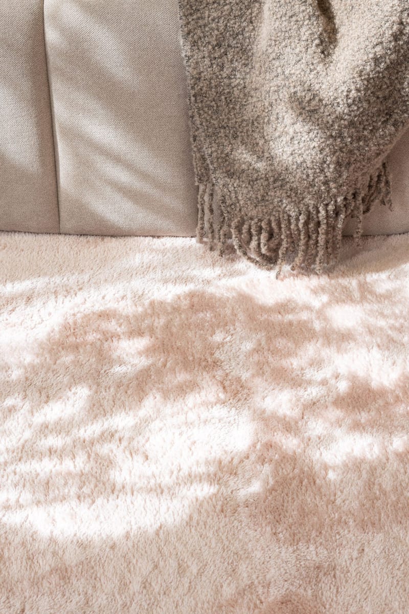 Cozy Ryeteppe 160x230 cm Rektangulær - Rosa - Tekstiler - Tepper & Matter - Moderne tepper - Ryeteppe