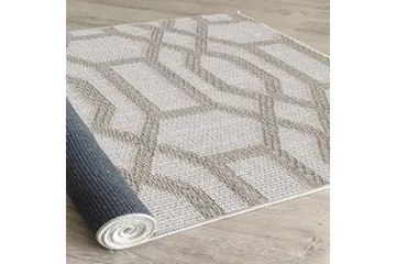 Maltina Bomullsteppe 80x120 cm Rektangulær - Grå - Tekstiler - Tepper & Matter - Moderne tepper - Bomullstepper