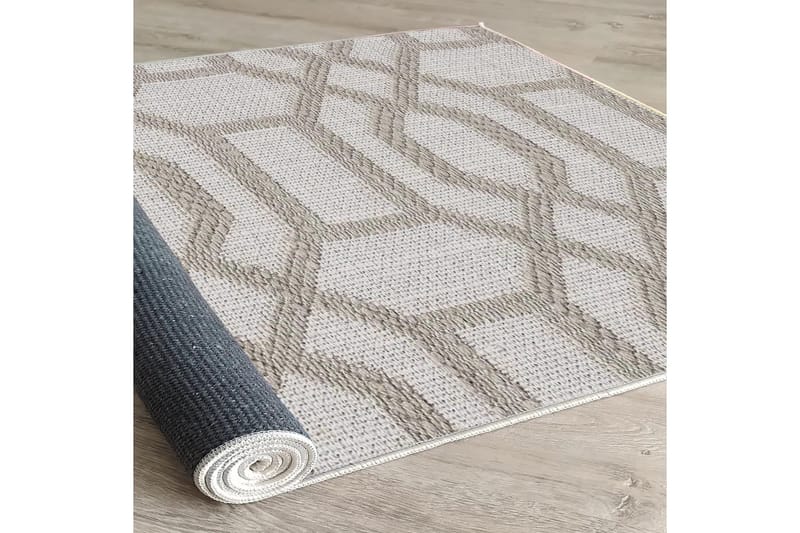 Maltina Bomullsteppe 80x120 cm Rektangulær - Grå - Tekstiler - Tepper & Matter - Moderne tepper - Bomullstepper