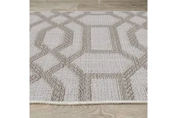 Maltina Bomullsteppe 80x120 cm Rektangulær - Grå - Tekstiler - Tepper & Matter - Moderne tepper - Bomullstepper