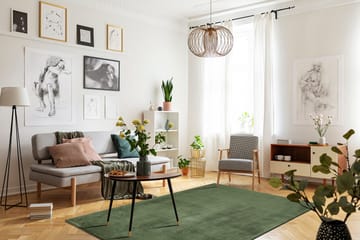Cozy Ryeteppe 240x340 cm Rektangulær - Grønn - Tekstiler - Tepper & Matter - Moderne tepper - Ryeteppe