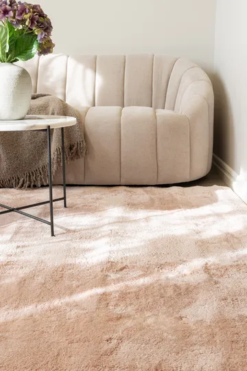 Cozy Ryeteppe 160x230 cm Rektangulær - Rosa - Tekstiler - Tepper & Matter - Moderne tepper - Ryeteppe