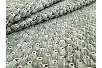 Torekov Ullteppe 75x150 cm - Grønn - Tekstiler - Tepper & Matter - Moderne tepper - Ullteppe