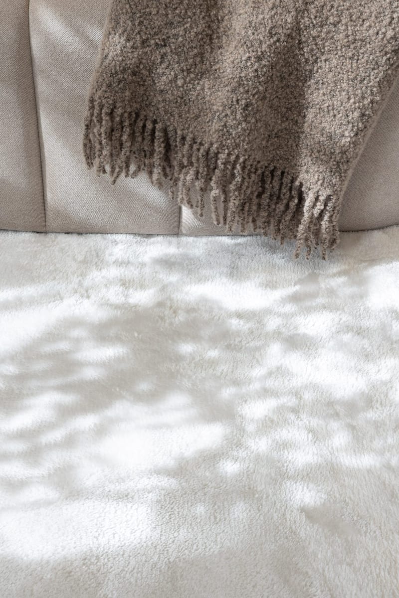 Cozy Ryeteppe 60x120 cm Rektangulær - Hvit - Tekstiler - Tepper & Matter - Moderne tepper - Ryeteppe