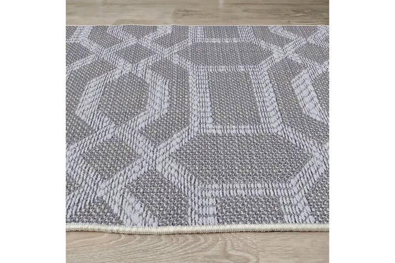 Magma Bomullsteppe 100x200 cm Rektangulær - Grå - Tekstiler - Tepper & Matter - Moderne tepper - Bomullstepper