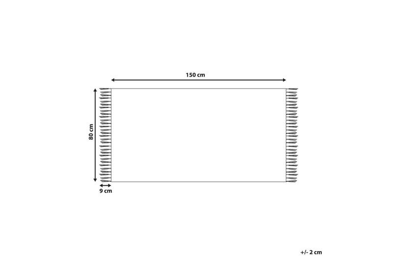 Aksaray Bomullsteppe 80x150 cm - Beige - Tekstiler - Tepper & Matter - Moderne tepper - Bomullstepper