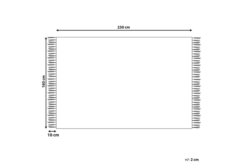 Bacarella Ryeteppe 160x230 cm - Beige - Tekstiler - Tepper & Matter - Moderne tepper - Bomullstepper